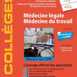 Médecine légale, médecine du travail 3ed